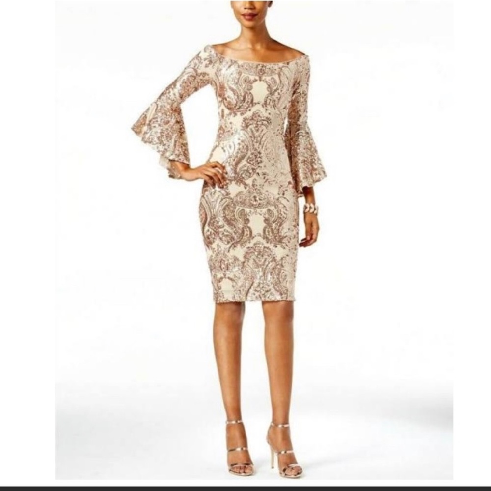 Betsy & Adam sequin dress